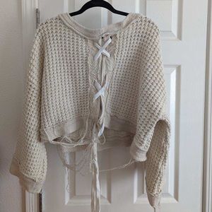 Free People Knotted Sweater